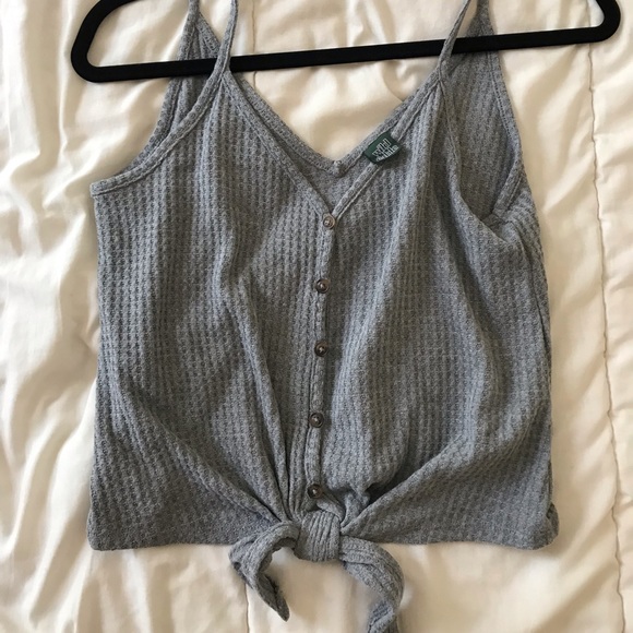 Wild Fable button up front waffle tank top - Picture 4 of 6